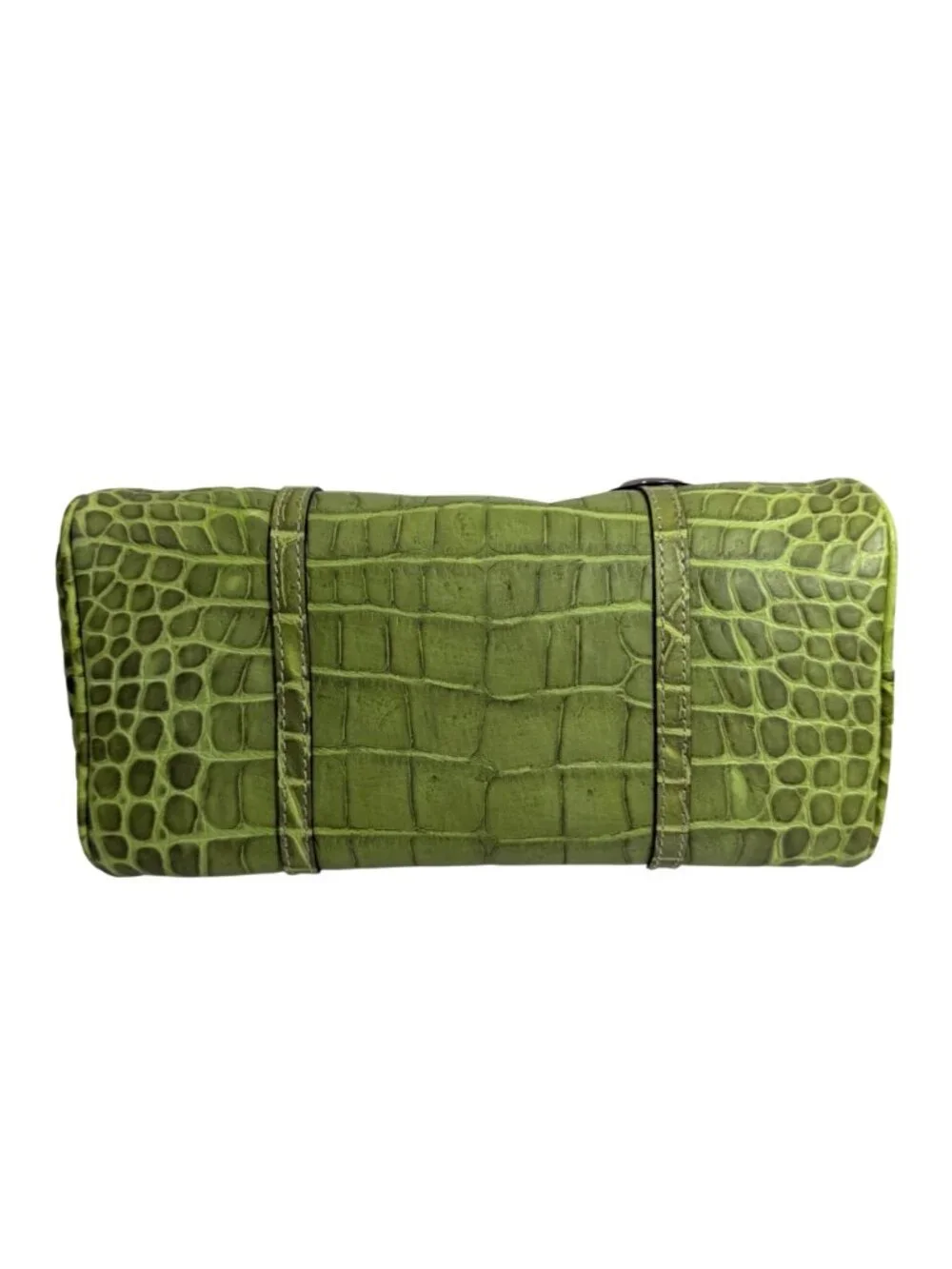 VTG Dooney & Bourke Alligator Croc Embossed Kiwi Green Leather Bag NWT